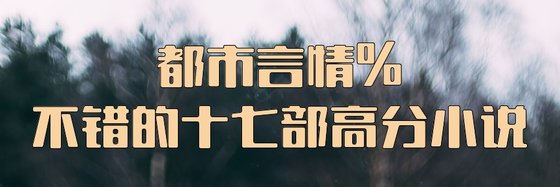 都市言情%不错的十七部高分小说